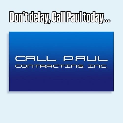 Don't delay — call Paul today. Call Paul Contracting Inc., Edmonton electrician