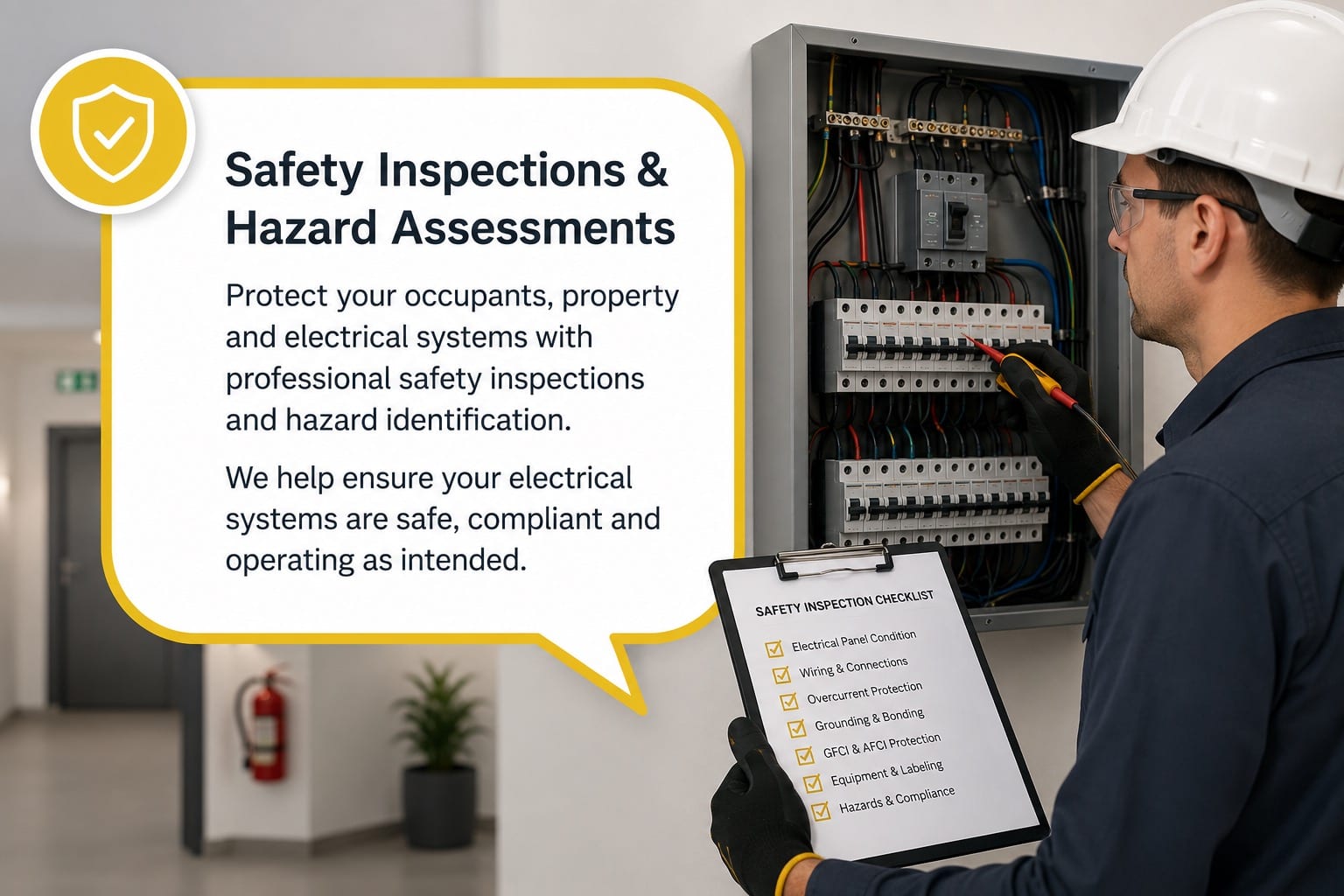 Electrical safety inspection checklist — Call Paul Contracting, Edmonton